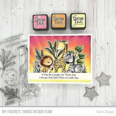 My Favorite Things Sweetest Safari Set 2 Clear Stamps (SY-37)