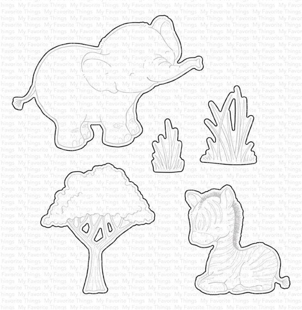 My Favorite Things Die-namics Sweetest Safari Set 1 (MFT-2066) My Favorite Things Die-namics Sweetest Safari Set 1 (MFT-2066)