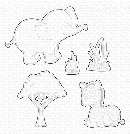 My Favorite Things Die-namics Sweetest Safari Set 1 (MFT-2066) My Favorite Things Die-namics Sweetest Safari Set 1 (MFT-2066)