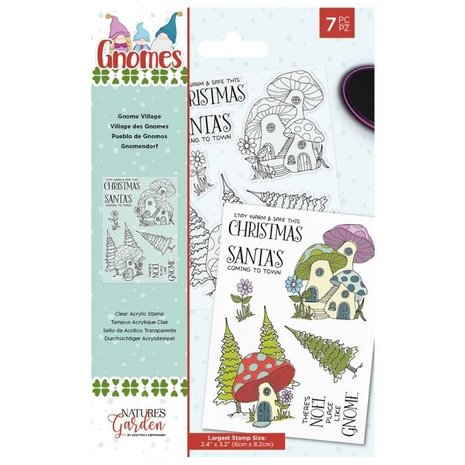 Crafter's Companion Gnomes Gnome Village Clear Stamps (NG-GN-ST-GVILL)