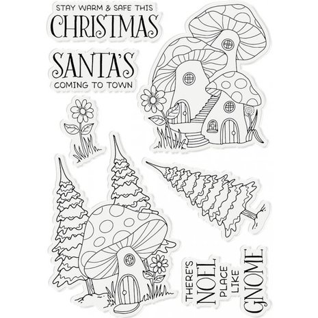 Crafter's Companion Gnomes Gnome Village Clear Stamps (NG-GN-ST-GVILL)