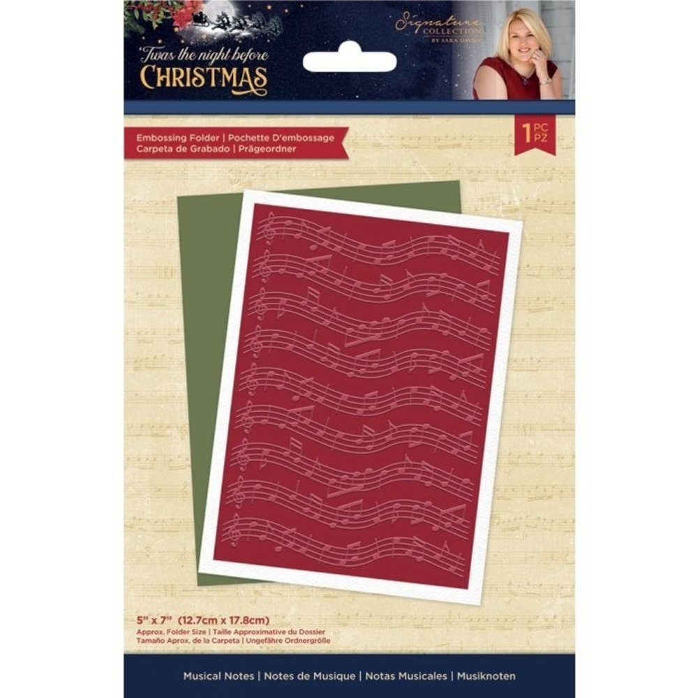 Crafter's Companion Twas the Night Before Christmas Musical Notes 5x7 Inch Embossing Folder (S-TNBC-EF5-MUNO) Crafter's Companion Twas the Night Before Christmas Musical Notes 5x7 Inch Embossing Folder (S-TNBC-EF5-MUNO)