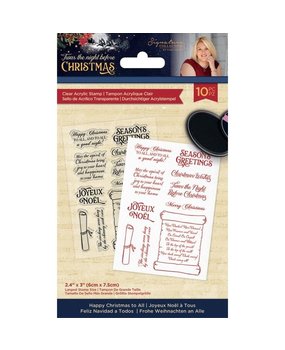 Crafter's Companion Twas the Night Before Christmas Happy Christmas to All Clear Stamps (S-TNBC-ST-HCTA) Crafter's Companion Twas the Night Before Christmas Happy Christmas to All Clear Stamps (S-TNBC-ST-HCTA)