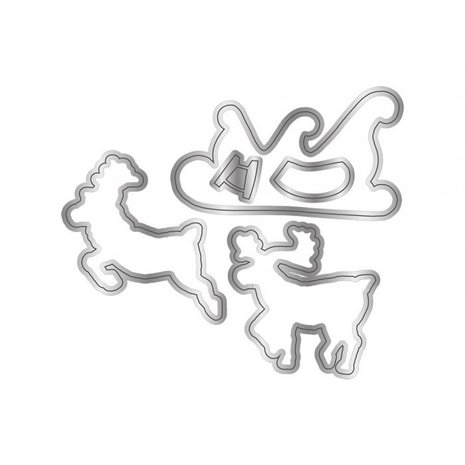 Crafter's Companion Twas the Night Before Christmas Build-A-Sleigh Stamp & Die (S-TNBC-STD-BASL)