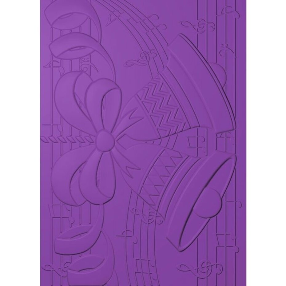 Gemini Jingle Bells 3D Embossing Folder & Stencil (GEM-EF5-3D-JINB ...