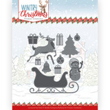 Yvonne Creations Wintery Christmas Ho Ho Ho Snowman Die (YCD10248)