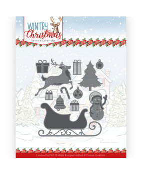 Yvonne Creations Wintery Christmas Ho Ho Ho Snowman Die (YCD10248) Yvonne Creations Wintery Christmas Ho Ho Ho Snowman Die (YCD10248)