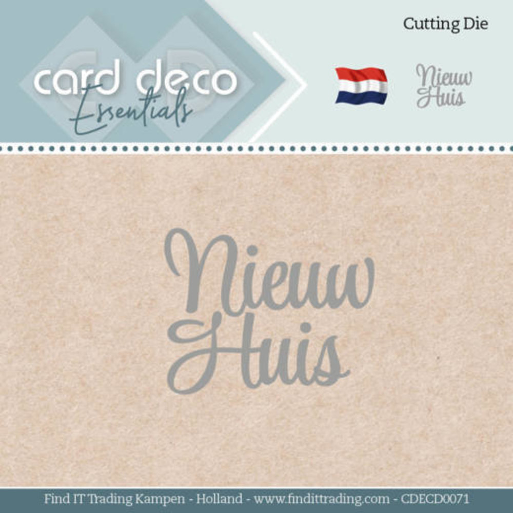 Card Deco Snijmal Nieuw Huis (CDECD0071)
