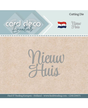 Card Deco Snijmal Nieuw Huis (CDECD0071)