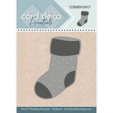 Card Deco Mini Snijmal Christmas Sock (CDEMIN10017)