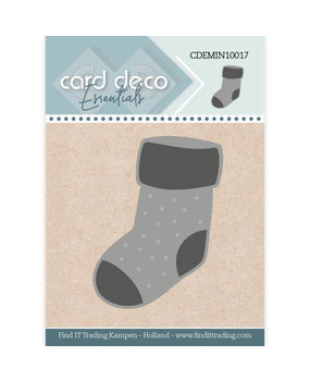 Card Deco Mini Snijmal Christmas Sock (CDEMIN10017) Card Deco Mini Snijmal Christmas Sock (CDEMIN10017)
