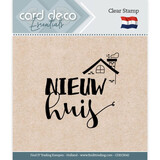 Card Deco Clear Stamp Nieuw Huis (CDECS042)