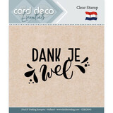 Card Deco Clear Stamp Dank je wel (CDECS043)