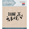 Card Deco Clear Stamp Dank je wel (CDECS043) Card Deco Clear Stamp Dank je wel (CDECS043)