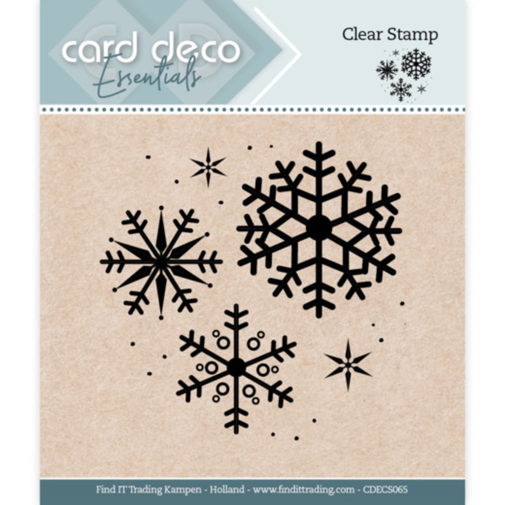 Card Deco Clear Stamp Snowflake (CDECS065)