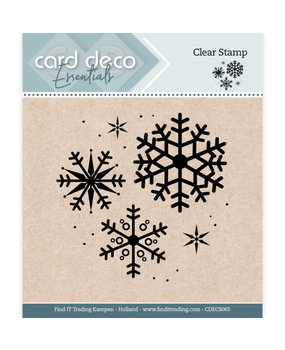 Card Deco Clear Stamp Snowflake (CDECS065)