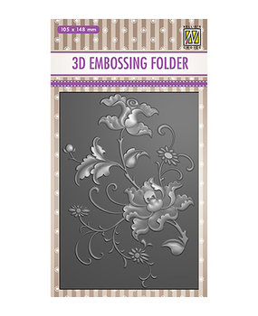 Nellie Snellen Exotic Flower 3D Embossing Folder (EF3D027)