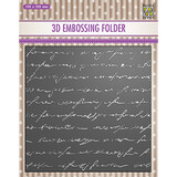 Nellie Snellen Writing 3D Embossing Folder (EF3D029)