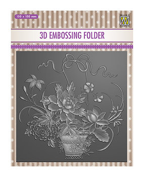 Nellie Snellen Flower Bouquet 3D Embossing Folder (EF3D030)