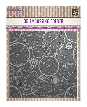 Nellie Snellen Time 3D Embossing Folder (EF3D031)