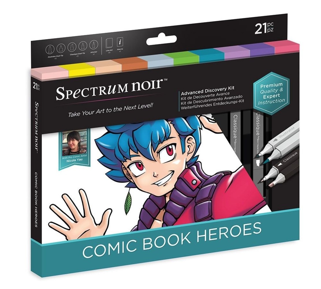 Spectrum Noir Discovery Kit Advanced Comic Book Heroes (SPECN-ADIS-COMH) Spectrum Noir Discovery Kit Advanced Comic Book Heroes (SPECN-ADIS-COMH)