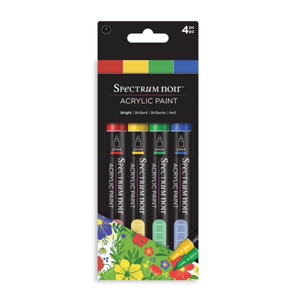 Spectrum Noir Acrylic Paint Markers Bright (SN-ACPM-BRI4)
