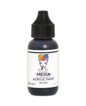Dina Wakley MEdia Heavy Body Acrylic Paint Black (MDQ53941)