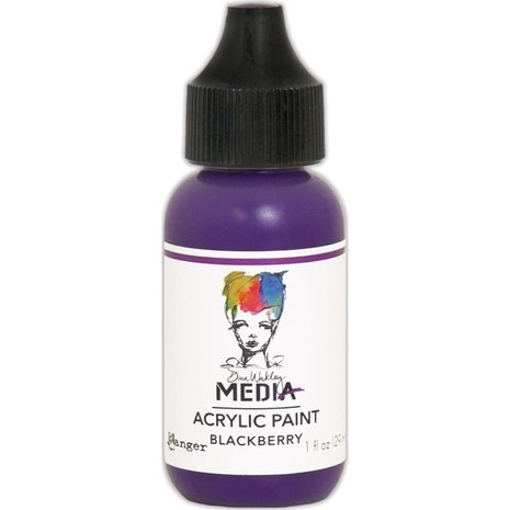 Dina Wakley MEdia Heavy Body Acrylic Paint Blackberry (MDQ53958)