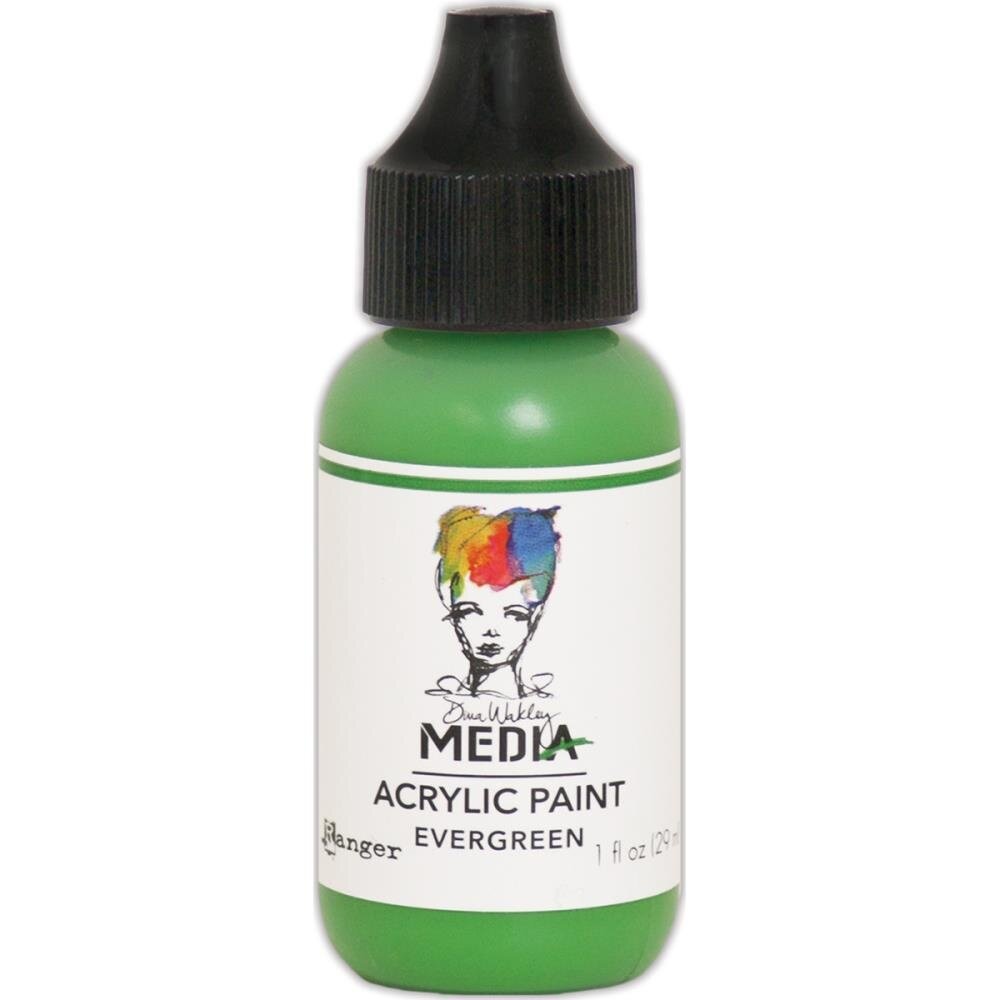 Dina Wakley MEdia Heavy Body Acrylic Paint Evergreen (MDQ53996)