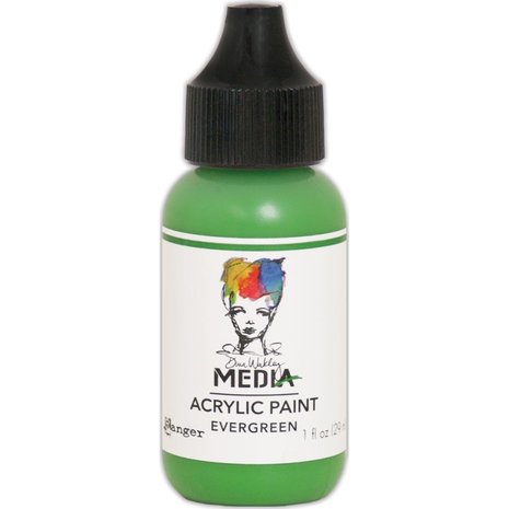Dina Wakley MEdia Heavy Body Acrylic Paint Evergreen (MDQ53996)