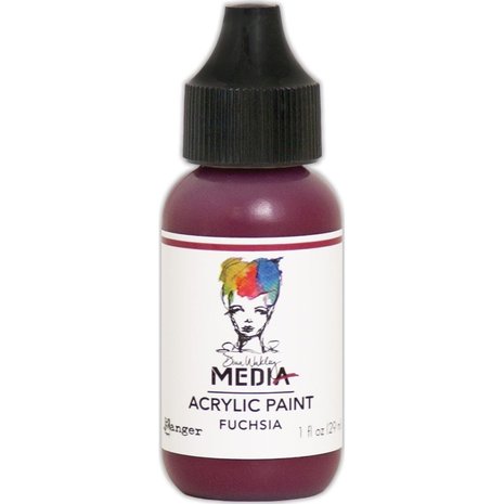 Dina Wakley MEdia Heavy Body Acrylic Paint Fuchsia (MDQ54009)