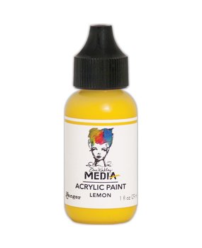 Dina Wakley MEdia Heavy Body Acrylic Paint Lemon (MDQ54023)