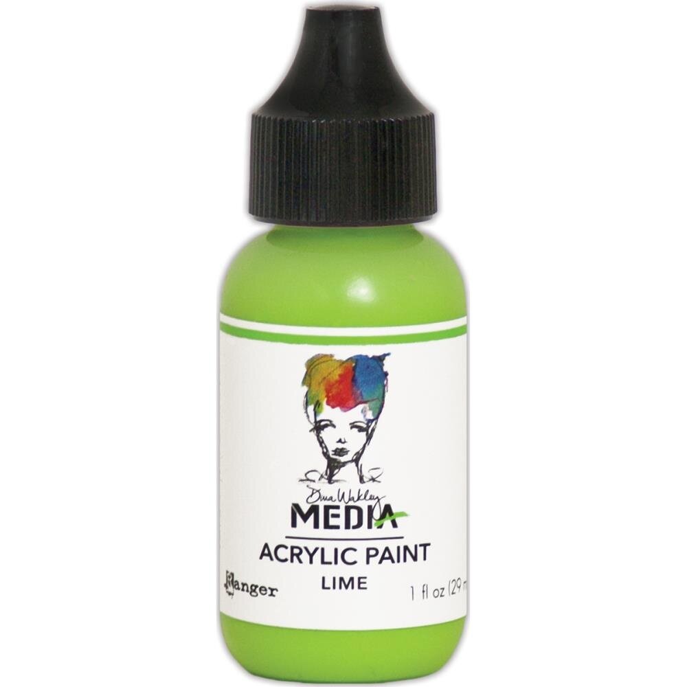 Dina Wakley MEdia Heavy Body Acrylic Paint Lime (MDQ54030)