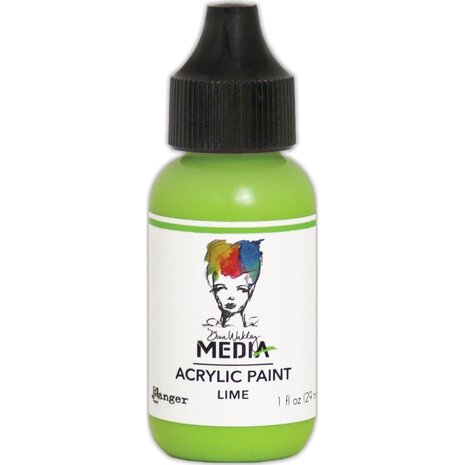 Dina Wakley MEdia Heavy Body Acrylic Paint Lime (MDQ54030)