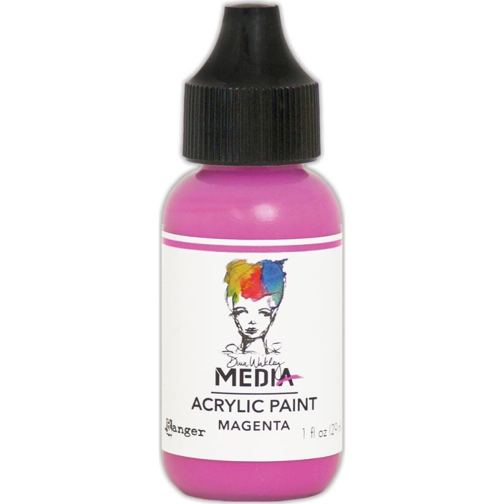 Dina Wakley MEdia Heavy Body Acrylic Paint Magenta (MDQ54047)