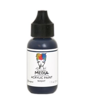 Dina Wakley MEdia Heavy Body Acrylic Paint Night (MDQ54054)