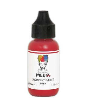 Dina Wakley MEdia Heavy Body Acrylic Paint Ruby (MDQ54078)