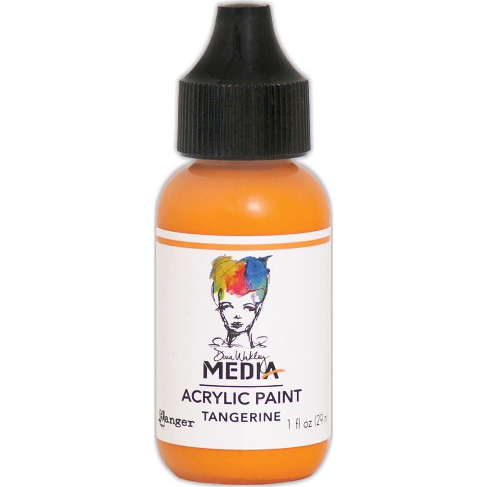 Dina Wakley MEdia Heavy Body Acrylic Paint Tangerine (MDQ54092)