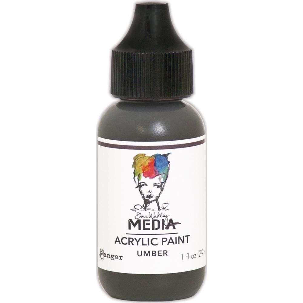 Dina Wakley MEdia Heavy Body Acrylic Paint Umber (MDQ54115)
