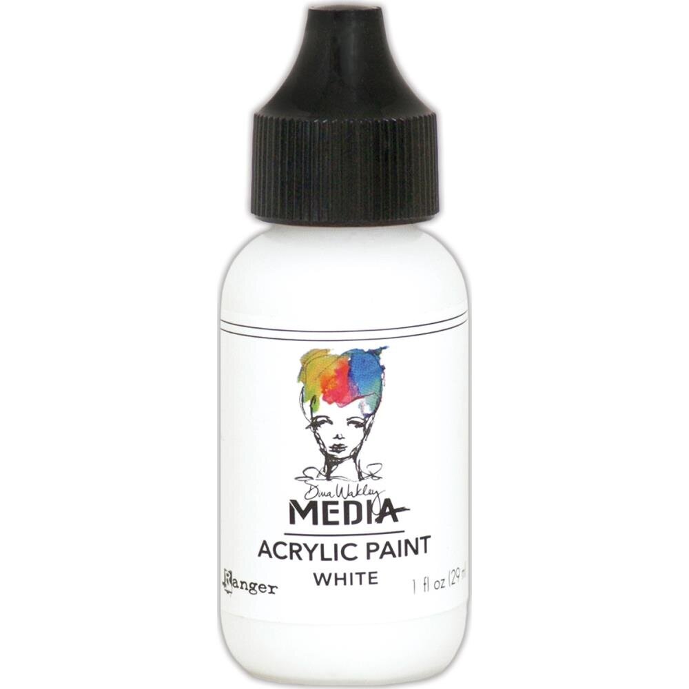 Dina Wakley MEdia Heavy Body Acrylic Paint White (MDQ54122)