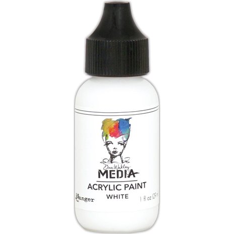 Dina Wakley MEdia Heavy Body Acrylic Paint White (MDQ54122)