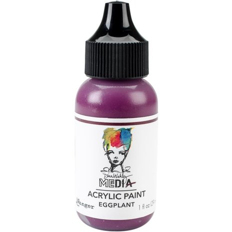 Dina Wakley MEdia Heavy Body Acrylic Paint Eggplant (MDQ59813) Dina Wakley MEdia Heavy Body Acrylic Paint Eggplant (MDQ59813)