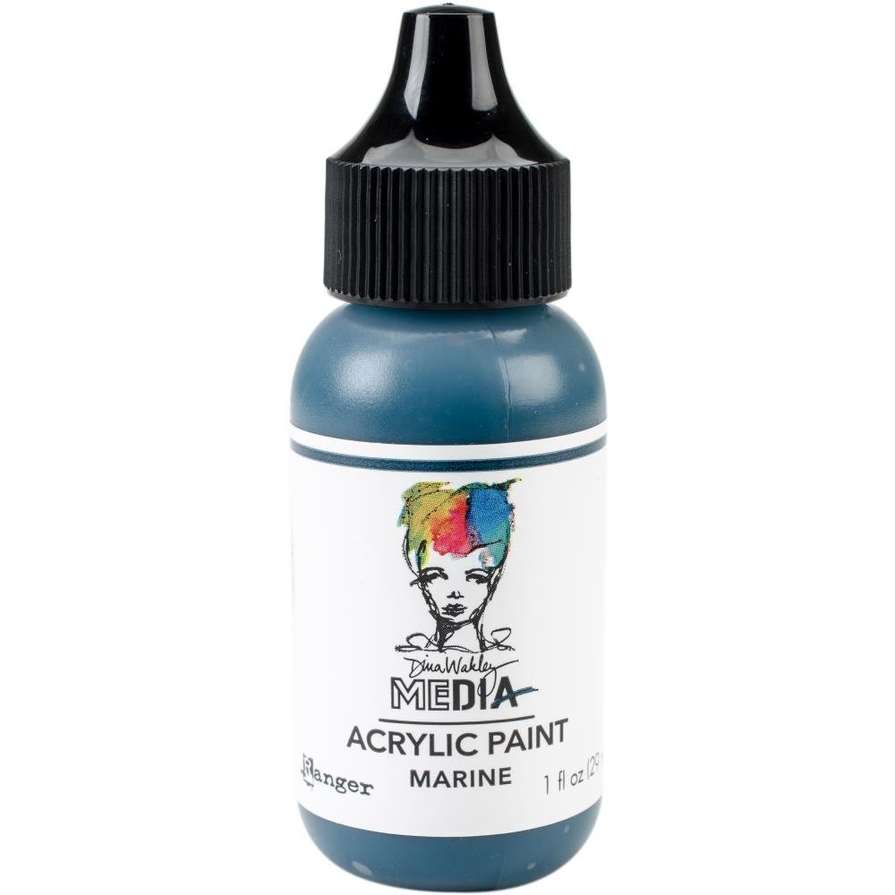 Dina Wakley MEdia Heavy Body Acrylic Paint Marine (MDQ59820) Dina Wakley MEdia Heavy Body Acrylic Paint Marine (MDQ59820)