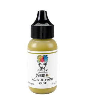 Dina Wakley MEdia Heavy Body Acrylic Paint Olive (MDQ59837) Dina Wakley MEdia Heavy Body Acrylic Paint Olive (MDQ59837)