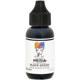 Dina Wakley MEdia Black Gesso (1oz) (MDQ54160)