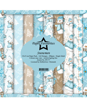 Paper Favourites Snowmen 6x6 Inch Paper Pack (PF177) Paper Favourites Snowmen 6x6 Inch Paper Pack (PF177)