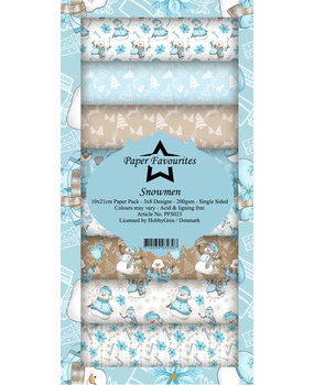 Paper Favourites Snowmen Slimline Paper Pack (PFS023) Paper Favourites Snowmen Slimline Paper Pack (PFS023)