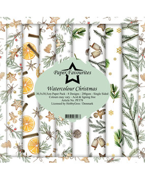 Paper Favourites Watercolour Christmas 12x12 Inch Paper Pack (PF378) Paper Favourites Watercolour Christmas 12x12 Inch Paper Pack (PF378)