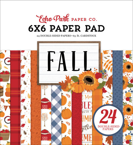 Echo Park Fall 6x6 Inch Paper Pad (FAL251023) Echo Park Fall 6x6 Inch Paper Pad (FAL251023)