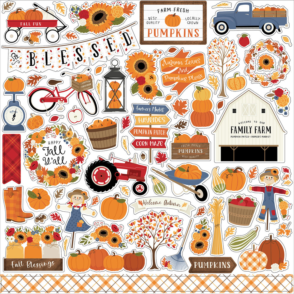 Echo Park Fall 12x12 Inch Element Sticker (FAL251014)